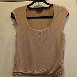 NWOT The Workshop Large Tan Tank Top